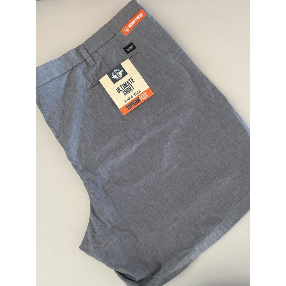 Dockers Mens Shorts Size 54 Supreme Flex Ultimate Big & Tall Blue Stretch New